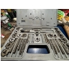 Image 3 : Selection of WISS snips along with a blue sliding toolbox, hammers heavy duty, REED pipe wrench 