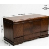 Image 1 :  Vintage Art Deco Waterfall-Style Blanket Chest,  Manufactured In The 1930s Lined With Cedar.