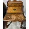 Image 2 : Vintage Secretary Desk  w/ Drawers &  Cubby Holes 17"x 23"x 34"tall  Needs Some TLC & New Home