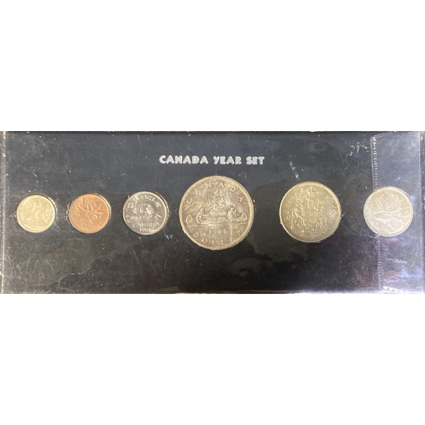 1966 Canada Year Coin Set 80% Silver 1.11 Troy Ounces