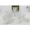 Image 6 :  Collection Of  Pressed Glass   "Whirling Star" AND "Hobstar Pinwheel" Design.