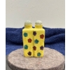 Double Floral Snuff Bottle with Spoons 3H