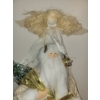 Image 4 : 3 Foot Tall Silver Santa Tree Skirt Angel Of Mercy & More 