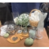 Image 1 : Home Decor Items Featuring Clock, Vases, and Accessories