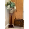 Image 1 : Stoneware Floral Vase w/ Pedestal & Magazine Rack 