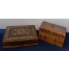 Image 6 : Miniature Cast Iron Wood Burning Stove Copper Cooker Greek Vase & Pair Of Trinket Boxes