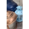 Image 5 : Yorkie Clock 10.5 X 23, Fan, Lanterns, Blue Floor Vase 18 T, Artificial Flowers, Runner 37 X 119