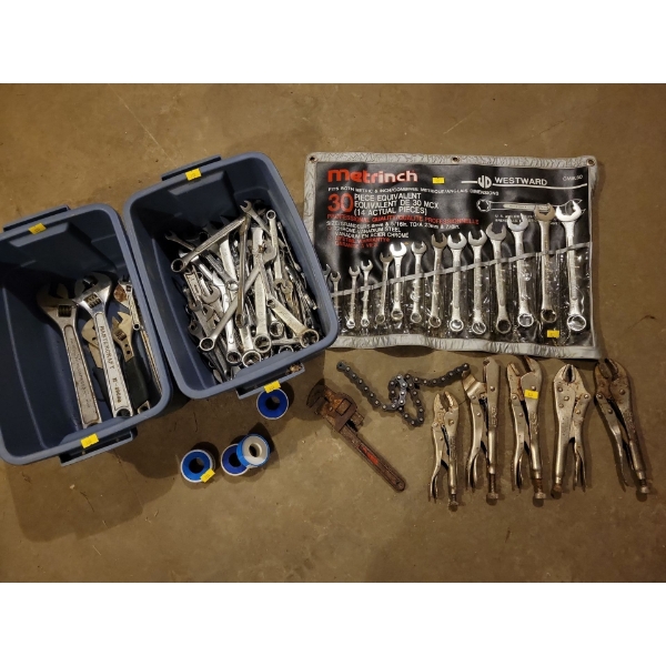 Journeyman Plumbers Pack - Wrench Collection - Vice Grips - Teflon Tape & More