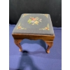 Image 1 : Decorative Needle Work Queen Ann Style Footstool