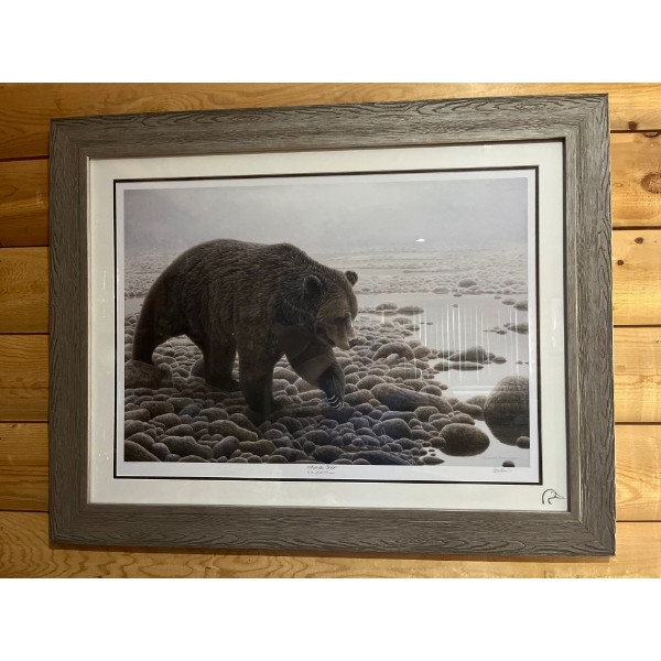  Bear framed photo named into the wild ducks Unlimited
40” Long 30” height .