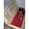 Image 1 : Abbott of England Stag Horn Carving Set w/ Sharpener and Box