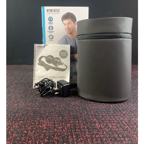 Homedics Cordless Double-Barrel Body Massager with Accessories