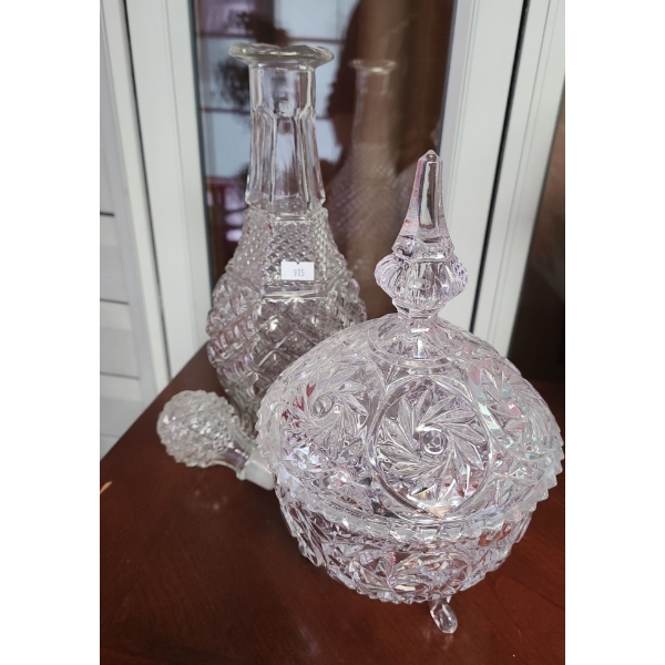 Candy Dish and Decanter 