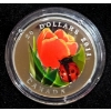 Image 1 : 2011 $20 Tulip with Venetian Glass Ladybug - 99.9% Fine Silver Coin