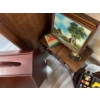 Image 4 : Vintage sewing storage system magazine rack 4 four paintings, a small decorative shelf and a tool ki