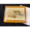 Image 2 : Marla Wilson Painting on Tile Embedded in Wood and Numis Coin Sleeve Booklet