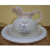 Image 3 : Ceramic Cat Set (Largest is 15T) Plus Decorative Hand Painted Wash Basin w/ Jug 