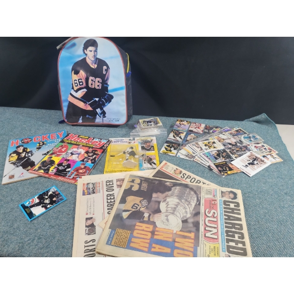Pittsburgh Penguins Magazines, Newspapers, Hockey Cards, Backpack
