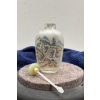 Image 3 : Hand Painted Glass Snuff Bottle with Spoon 3H