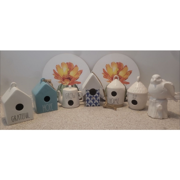 Bae Dunn's Artsian Collection of Collector Glass Bird Houses