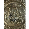 Image 5 : Vintage Embossed Brass Wall Plates Detailed Tavern Or Pub Scenes, The Mid-20th Century ENGLAND 14''