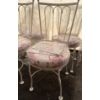Image 3 : Set of 4 Lovely Stools/Chairs w/ Oriental Print on Canvas & Table - 36T Each, Table is 36W, 28T 