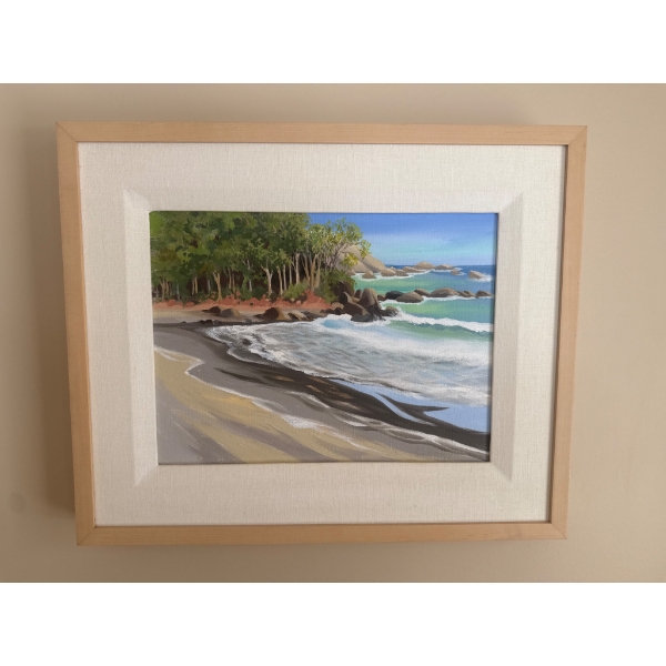 Wendy Wacko "Jacko Beach" Oil on Pastel Panel, 12 x 16