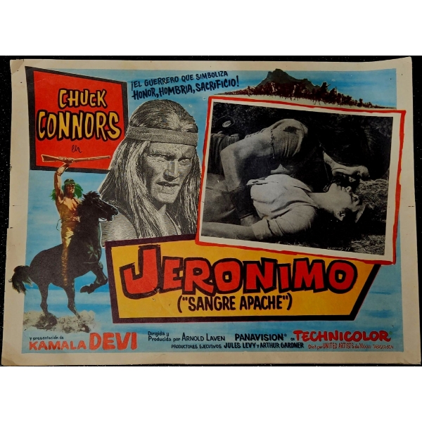 Geronimo - Vintage Mexican Lobby Card Poster (1962)