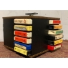 Image 2 : 8-Track Collection + Small Rotating Storage Shelf 