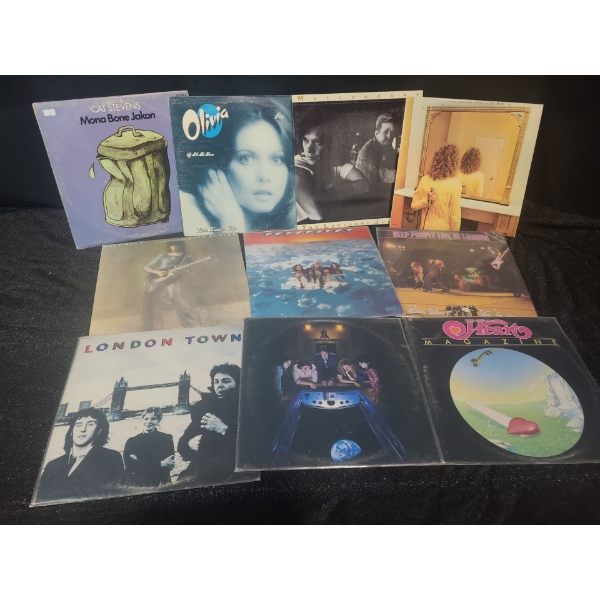 Assorted Records, Various Genres: Cat Stevens, Roger Daltry, Deep Purple, Heart and More!