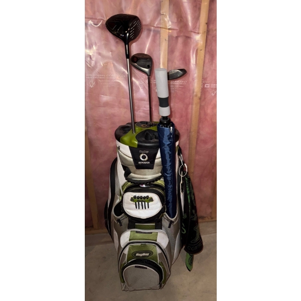 Bag Boy Golf Bag w/ Ping & Callaway Drivers ( Bag Is Like New!!)