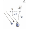 Image 3 :  Collection Of Vintage Dutch Delft Porcelain Costume Jewelry , 