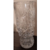 Image 4 : Vintage Bohemian Cut Crystal Biscuit Barrel & Matching Vase 15'Tall
