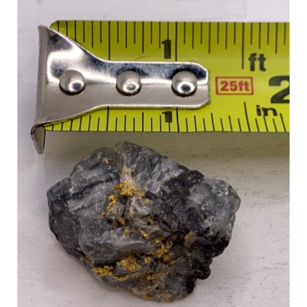 Gold Colored Flakes Embedded in Stone - Tested like Gold, Stone Weighs 26.9g