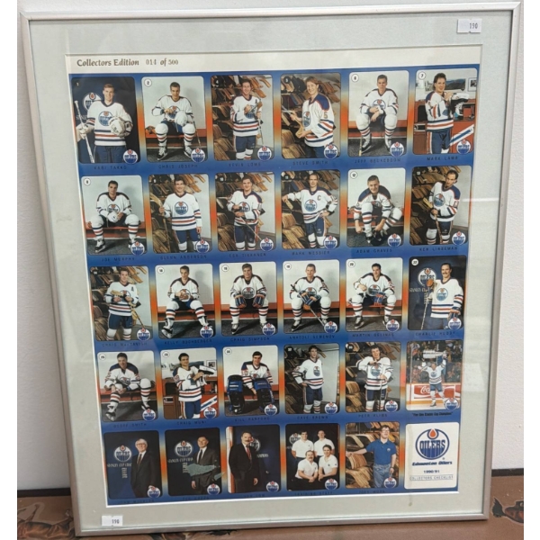 Edmonton Oilers 1990/91 Collector's Edition 014/500 Framed, 17" x 21"