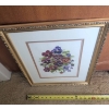 Image 7 : Framed Floral Watercolor Signed by Helen Saunders