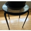 Image 3 : Tall Metal Lamp (60In Tall) w/ Glass Small Table (Table Only, No Plant) 