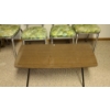Image 2 : Vintage: Coffee Table 36 w, 11.5 d, 15.5 h, Chairs 15 w, 16.5 d, 31 h, TV Trays