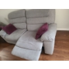 Image 2 : Grey 2 Seat Sofa w/ Electric Control Footrest 82 W, 33 D, 36 T 
