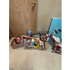 Image 1 : Collection of vintage toys, Hulk Hogan figurine, small child vintage bike vintage Pezz dispenser in 