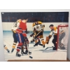 Image 1 : 40" x 30" Boston Bruins and Montreal Canadiens Hockey Photograph