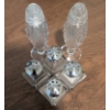 Image 7 : Aynsley Bone China Teapot, Limoges Plates, and Crystal Salt & Pepper Shakers Set