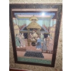 Image 2 : Middle Eastern Inspired Print in Ornate Gold Frame.  16 w, 20 h