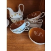Image 2 : Marlborough Concord Serving Dishes, Vintage Pink Glass Bowl, and Taylorton Tea Set