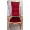 Image 2 : 18th Century Oak Upholstered Nursing Rocker - 22x45