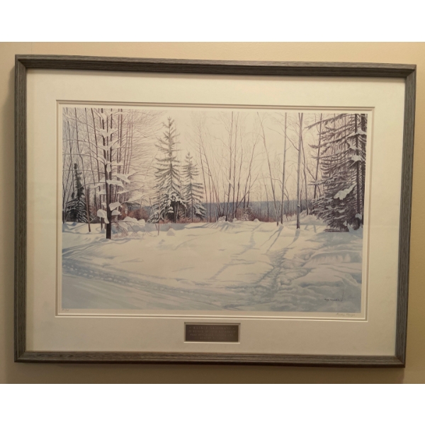 Ruby Pongo - Winter Landscape 21/75 - Original Art 31x25