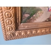 Image 4 : Original Scenic Oil Painting in Antique Frame (Singature on Back Illegible) 24 w 15 1/h h