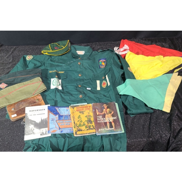 Vintage Boy Scouts Uniform and Books
