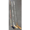 Image 1 : Three Signed Hockey Sticks Alen McCauley Toronto Maple Leafs with Wooden Blades