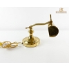 Image 2 : Vintage Brass Bankers Lamp 14''HEIGHT INCHES.